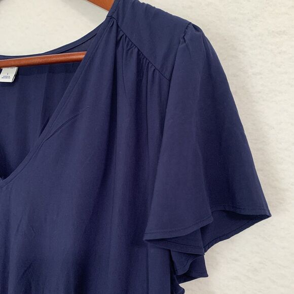 Old Navy Dress Women Size Large Navy Pullover Elastic Waist Office Casual NWT - Picture 10 of 14